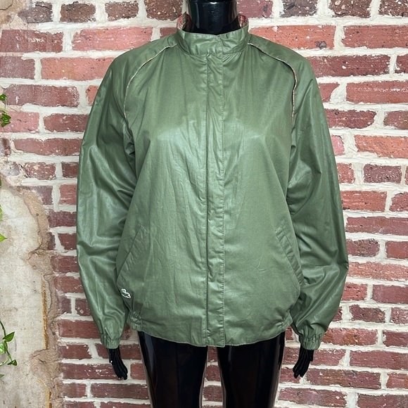 Vintage 80s Reversible Lacoste Jacket with in Green and Plaid Options Size S - Picture 4 of 14